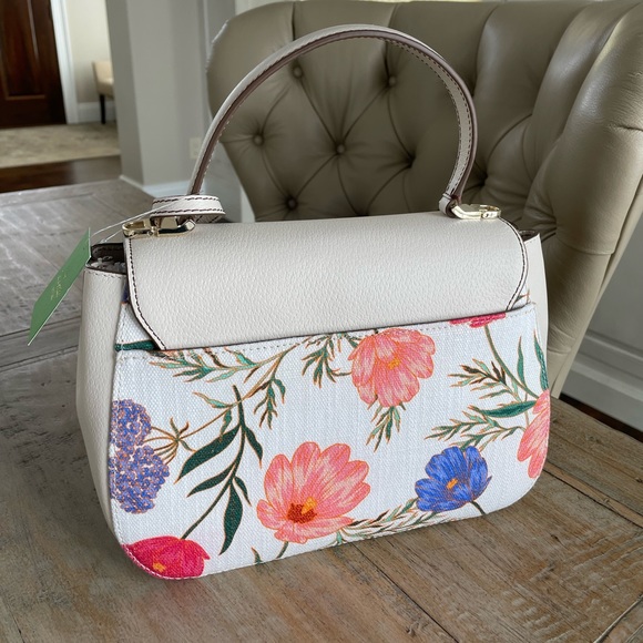 Kate Spade Thompson Street Fabric Justina Satchel-Floral Print - Picture 9 of 11